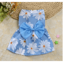 Large Floral Print Dress w/ Bow