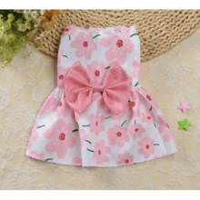 Large Floral Print Dress w/ Bow