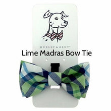 Huxley & Kent - Bow Ties Madras Lime Patterned