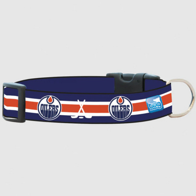 NHL Oilers Dog Collar