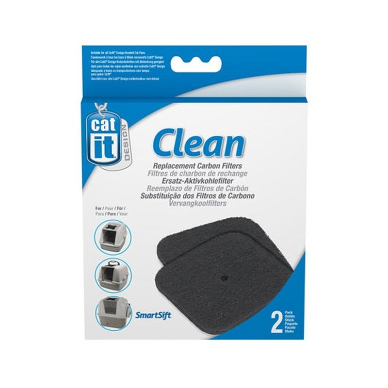 Catit Hooded Cat Pan Replacement Carbon Filter - 2pack
