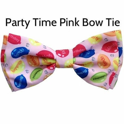 Party Time Pink Bow Ties made by Huxley and Kent