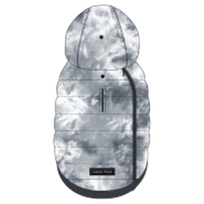 Canada Pooch Prism Puffer Vest Grey Tie Dye