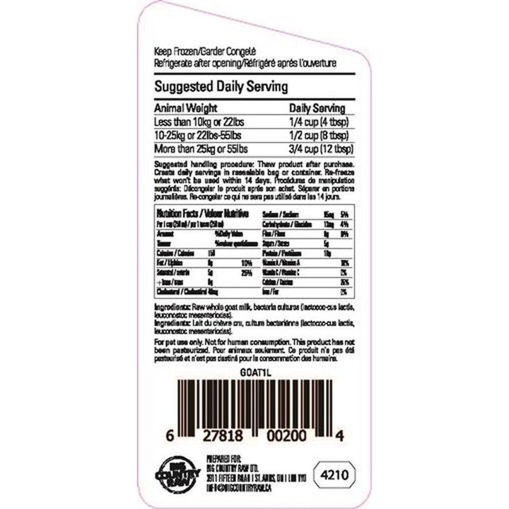 Raw Goat Milk 490 ml