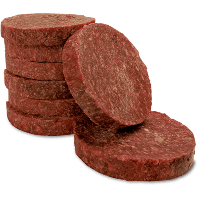 Carnivora Beef Dinner w/fruit & veggies - 4LB or 25LB 8oz Patties