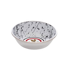 Dogit Stainless Steel Bowl, Non Skid, Black & White Splash