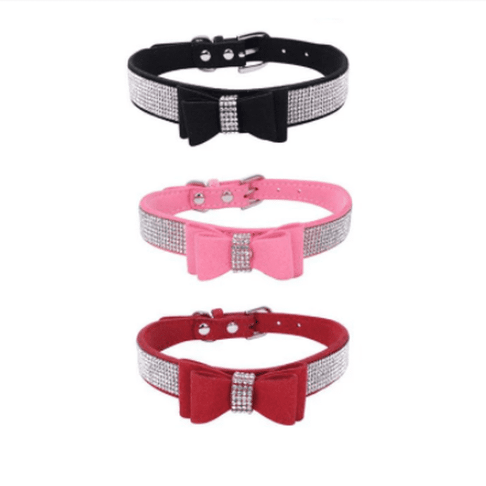 Mirage Pet 611-06 LV-10 Light Pink Crystal Puppy Collar, Lavender