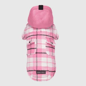 Canada Pooch Shacket Blue or Pink Plaid