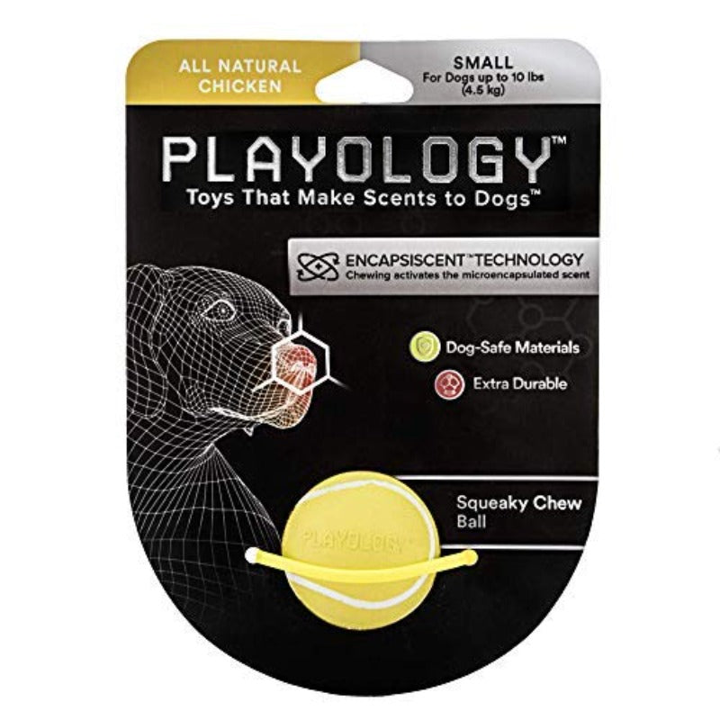 Playology Squeaky Chew Ball - Scented Toy