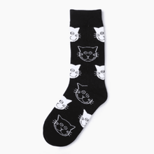 Women's Tall Socks with Cats - various colors