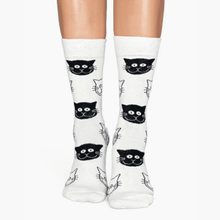 Women's Tall Socks with Cats - various colors