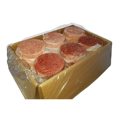 Carnivora Variety Mix 50%Red/50%White Bulk 25 lbs of 8oz Patties